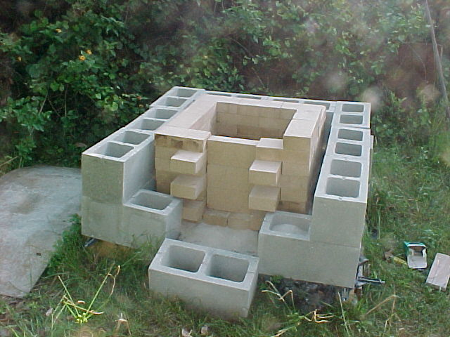 frontal view showing the insulation space voids